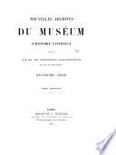 Télécharger le livre libro Nouvelles Archives Du Muséum D'histoire Naturelle